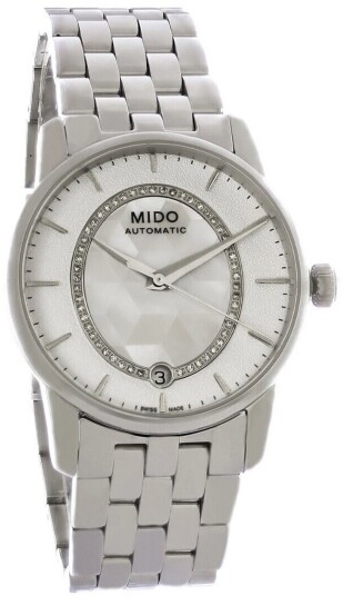 Mido Dameklokke M007.207.11.116.00 Baroncelli Sølvfarget/Stål Ø33