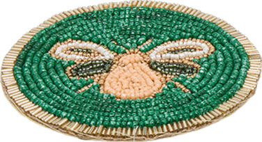 Glassbrikker bie ø10 cm grønn Glassbrikker bie ø10 cm grønn