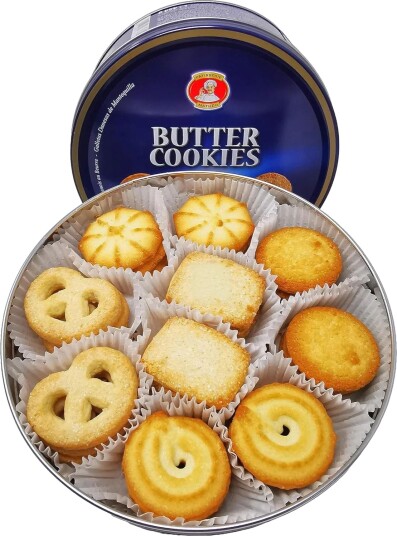 Danske Smørkjeks i Metallboks Pâtisserie Mathéo 454 gram