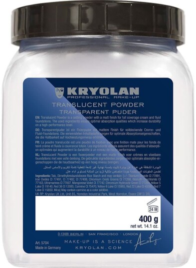 Kryolan Translucent Powder 400g TL3 Kryolan Translucent Powder 400g TL3