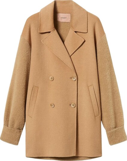 Twinset Dame Frakker Beige XS,