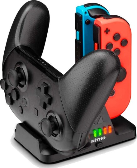 NiTHO Dobbel Ladestasjon til Nintendo Switch Joy-Con/Pro