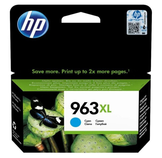 Originale Blekkpatroner HP 963XL 22 ml-47 ml Cyan