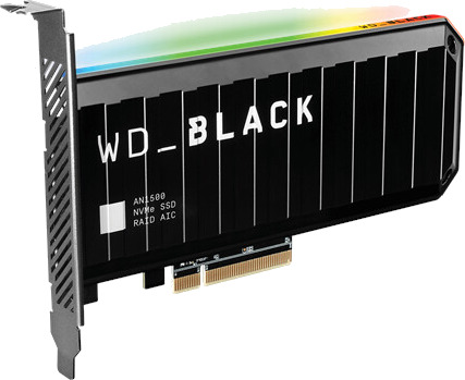 WD _BLACK AN1500 NVMe AIC SSD RGB 1TB