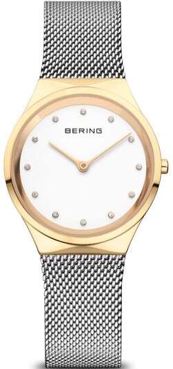 Bering Dameklokke 12131 010 Classic Hvit/Stål Ø30 mm