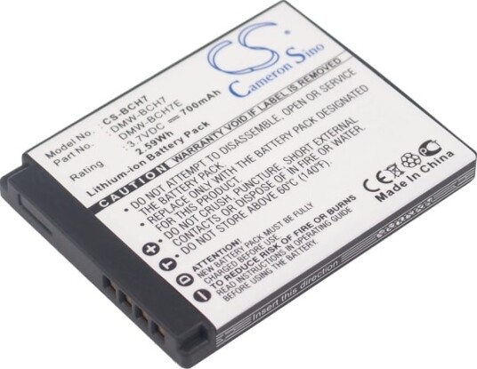 Cameron Sino Batteri til kamera for Panasonic Lumix DMC-FP1, Lumix DMC-FP1A, Lumix DMC-FP1D m.fl.