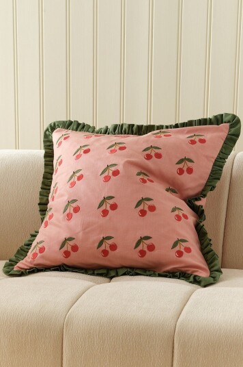 Ellos Home   Putetrekk Cherry   Rosa