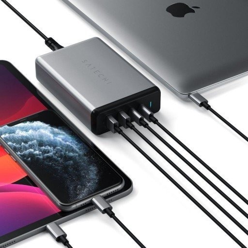 Satechi 108W Pro USB-C PD Strømadapter i Grå