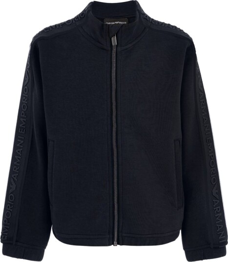 Emporio Armani Cardigan Navy m. Logostripe Emporio Armani 14 år 164 Cardigan Blå