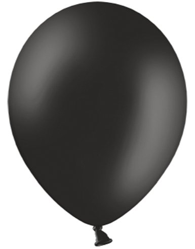 Partydeco 10 stk 30 cm Svarte Ballonger