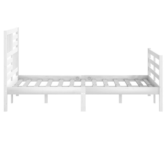 vidaXL Sengeramme hvit heltre 140x200 cm hvit vidaXL Sengeramme hvit heltre 140x200 cm hvit