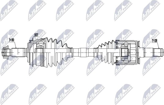 NTY NPW MS 110 Drivaksel