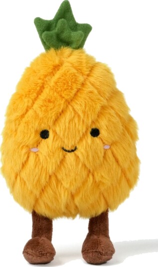 Teddykompaniet Teddy Fruits Ananas YELLOW 15 cm