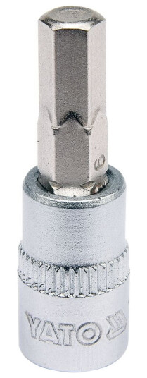 Yato 1/4" H6 37mm Pipenøkkelinnsats i Krom-Vanadium