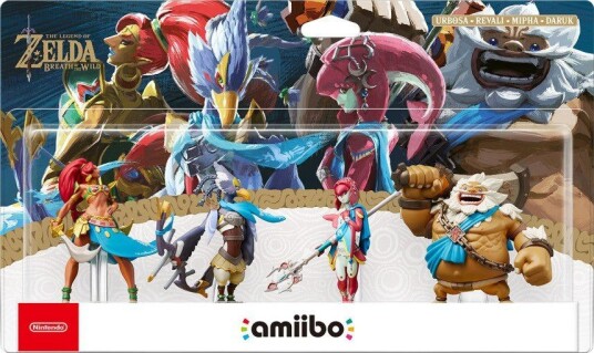 Nintendo Legend Of Zelda: Breath Of The Wild Amiibo Figurer 4 Pk The Champions