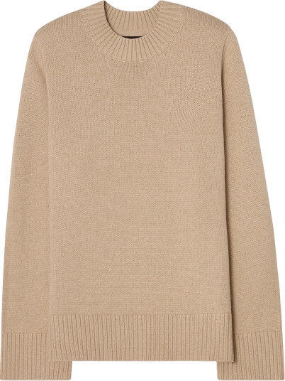 Lexington Clothing Knitted Sweater With Shoulder Pads Beige S