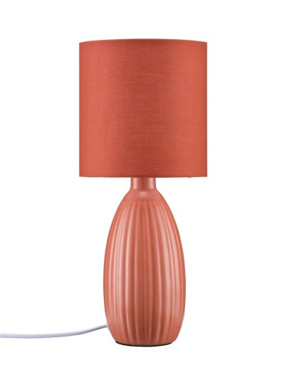 Uno bordlampe 37 cm - Rustrød