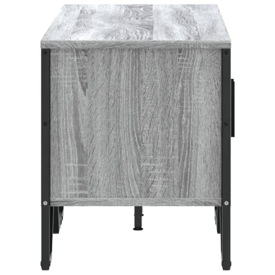 TV-benk grå sonoma 122x34x41 cm konstruert tre 848587