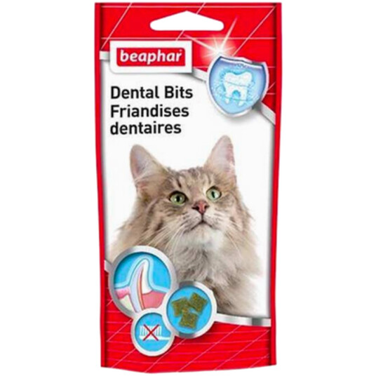 Beaphar Dentalgodbiter for katter - 5 stk. Tannvennlig Kattemat Beaphar Dentalgodbiter for katter - 5 stk. Tannvennlig Kattemat