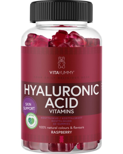 VitaYummy Hyaluron Acid Vitamins Raspberry 180g