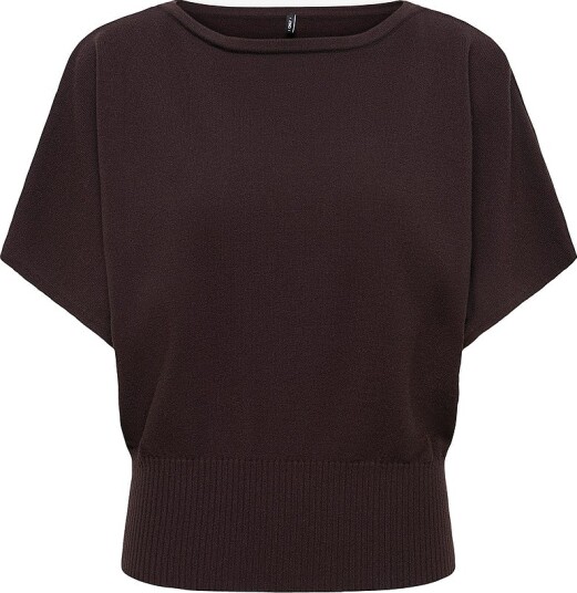 Only Genser Onlmio 2/4 Boatneck Nca Knt Brun