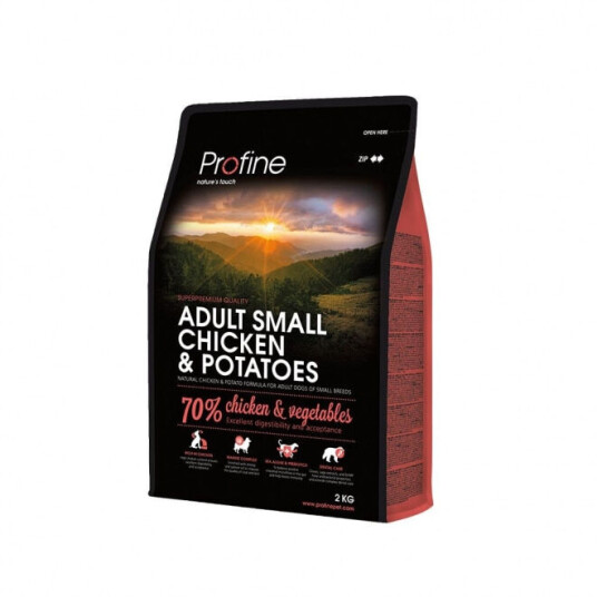 Profine Tørrfôr for Små Hunder med Kylling og Poteter 2 kg