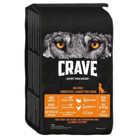 Crave Dog Adult Turkey & Chicken 2 X 11.5 kg