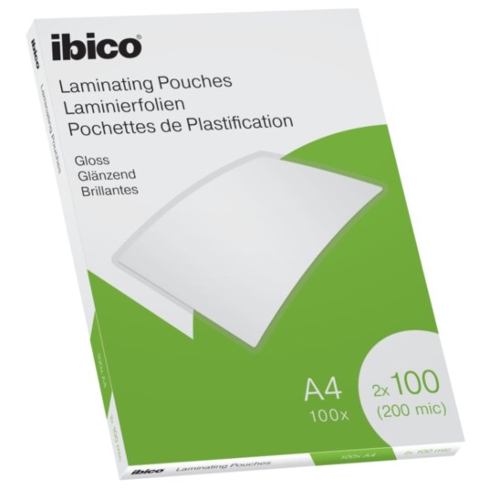 Lamineringslommer A4 100my Pk a 100 stk Lamineringslommer A4 100my Pk a 100 stk