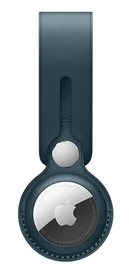 Apple Original Apple AirTag Skinn Rem - Blå Apple Original Apple AirTag Skinn Rem - Blå