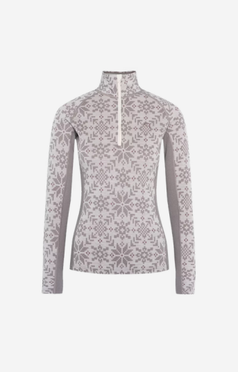 Kari Traa Edith Half Zip Ullundertøy Wgrey Wgrey M