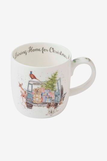 Royal Worcester - Krus Wrendale Driving Home For Christmas - Flerfarget