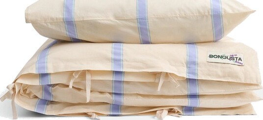 Bongusta Percale Bed Linen Set - IVORY, LAVENDER & MINT - 140X200;80X80 cm