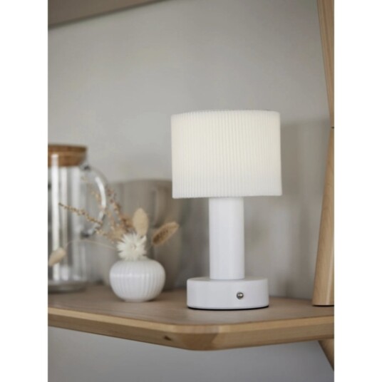 Pr Home Tiara Bordlampe Oppladbar Hvit Pr Home Tiara Bordlampe Oppladbar Hvit