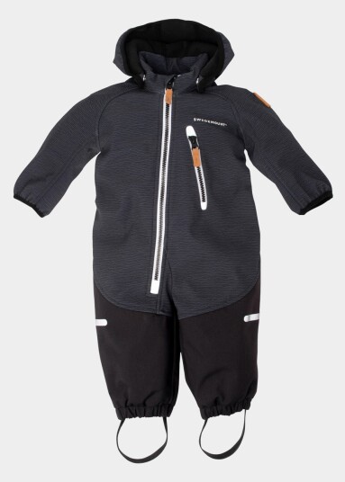Holmenkollen Softshell Overall Infant Charcoal Melange 62 Regnjakker Holmenkollen Softshell Overall Infant Charcoal Melange 62 Regnjakker