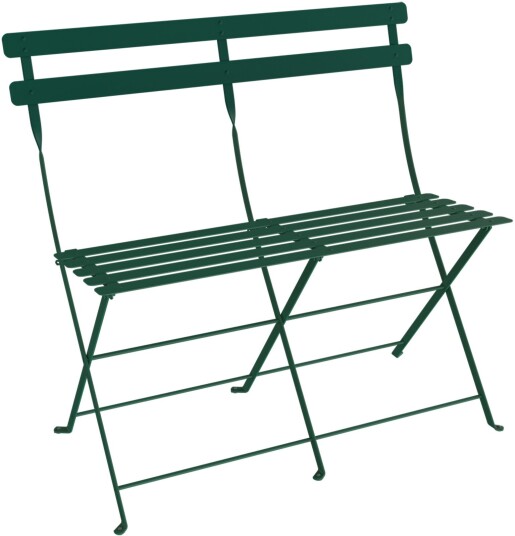 Fermob - Bistro 2-Seater Ottoman, Cedar Green - Utendørs Krakker Og Puffer - Grønn - Metall