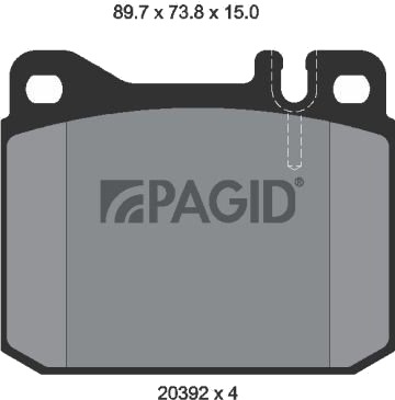 PAGID T4135N Bremseklosser