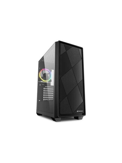 Sharkoon VS8 RGB Midi Tower Kabinett for ATX/Micro-ATX/Mini-ITX Svart med Herdet Glass