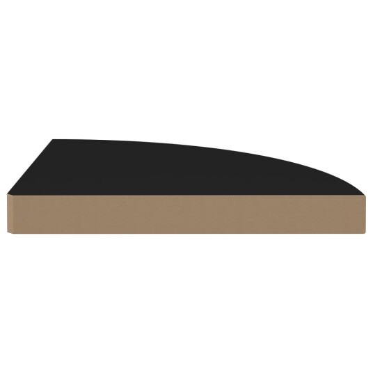 vidaXL Flytende vegghyller 2 stk svart 35x35x3,8 cm MDF
