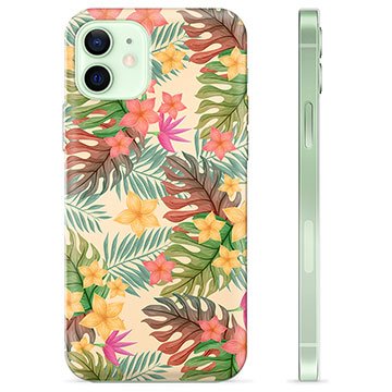 iPhone 12 TPU-deksel Rosa Blomster