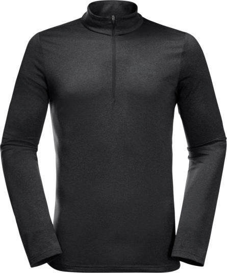Jack Wolfskin Men's Sky Thermal Half Zip Black S