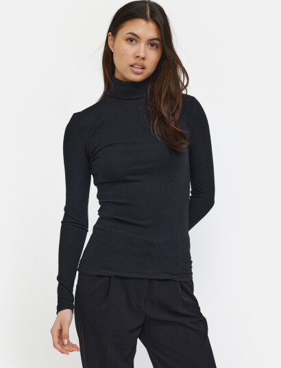 Soft Rebels Srfenja Rollneck Top   Black   S