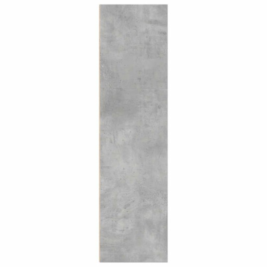 Bokhylle betonggrå 60x30x114 cm konstruert tre