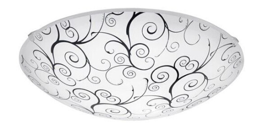EGLO MARGITTA 1 wall / ceiling light white black clear