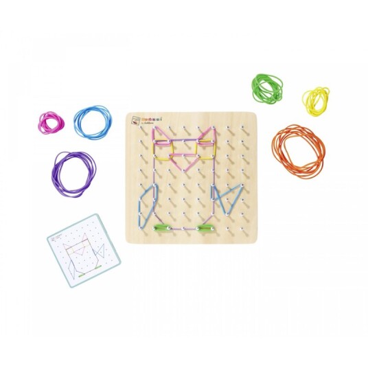 Eichhorn Eichhorn Montessori Geo Board - Multi/patterned - ONE SIZE Eichhorn Eichhorn Montessori Geo Board - Multi/patterned - ONE SIZE