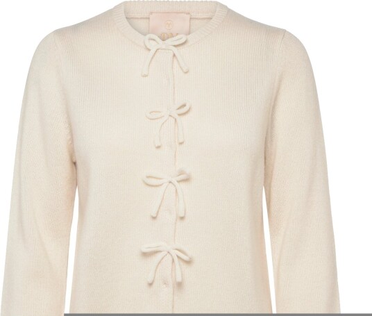 by Ti Mo Summer Knit Bow Jacket Cream M by Ti Mo Summer Knit Bow Jacket Cream M