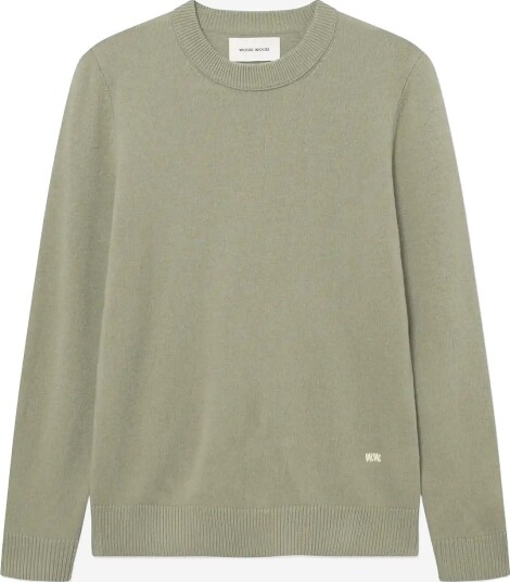 WOOD WOOD Wwlogo Crew Neck 25298 BASIL XXL