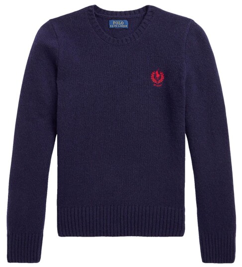 Ralph Lauren Polo Genser Ull Klassikere ll M ørkenblå Polo 8 10 år 128 140 Genser