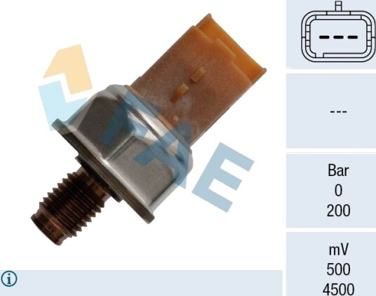 FAE 15607 Sensor, drivstofftrykk FAE 15607 Sensor, drivstofftrykk