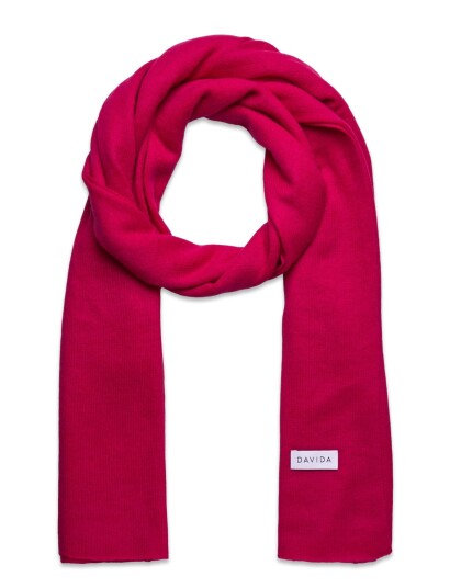 Davida Cashmere Big Classic Scarf Pink ONE SIZE Davida Cashmere Big Classic Scarf Pink ONE SIZE
