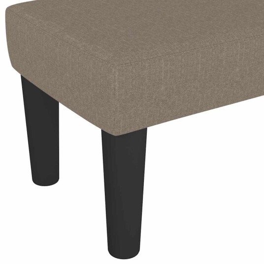  benk Gråbrun 100 x 30 x 30 cm stoff